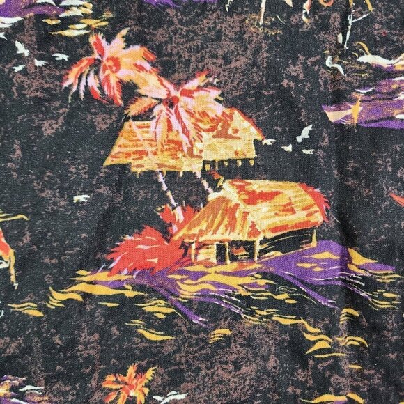 Free People Linen Beach Party Tie Shoulder Midi Dress Size 10 Tropical Printed - Picture 4 of 16